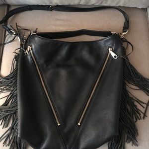 rebecca minkoff black leather crossbody